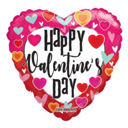 100 pieces Valentines Day Floating Hearts Foil Balloon - Balloons & Balloon Holder