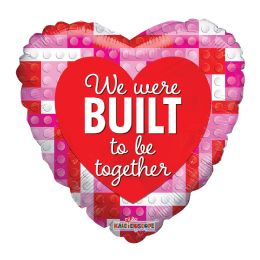 100 pieces Valentine Built To Be Together Foil Balloon - Balloons & Balloon Holder