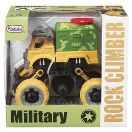 12 pieces Rock Climber Miltary Truck Pullback Toy - TakE-Apart Construction Vehicle With Screwdriver - Car, Planes, Trains & Bikes