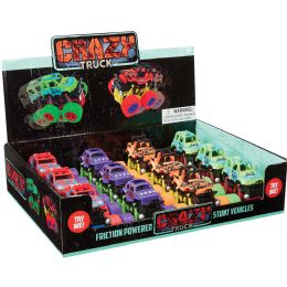 48 pieces FrictioN-Powered Crazy Truck Toys - Car, Planes, Trains & Bikes
