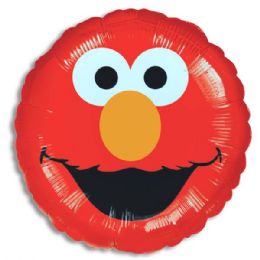 100 pieces Elmo Smiles Licensed Foil Balloon - Bagged - Balloons & Balloon Holder