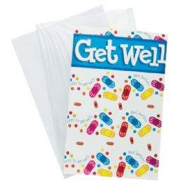72 pieces Greeting Cards With Envelopes - Get Well Assortment - Invitations & Cards