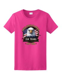 12 Pieces UNITED STATE OF AMERICAN 250 Freedom & Independence USA Eagle Pink Color T-Shirt XXL - Patriotic Tees