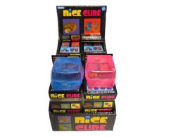 24 Pieces Squeeze Stress Ball Filled Maltose Fidget Toys Cystal Cube - Slime & Squishees