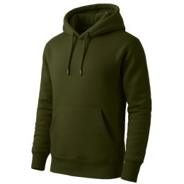 24 Packs Men's Heavyweight FleecE-Lined Pullover Hoodie Olive Size S - Mens Sweat Shirt