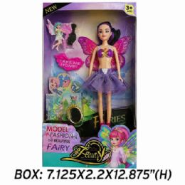 8 pieces 10.5" Fantasy Fairy Doll Toy With Colorful Wings - Store