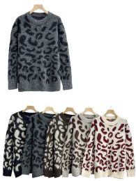 Leopard Print Roundbeck Sweater S/m And L/xl