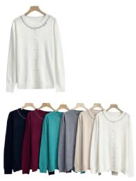 Pearl Button Cardigan S/m And L/xl