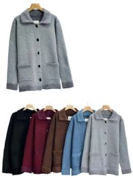 Collared Cardigan With Two Front Pockets