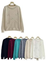 24 Pieces of Longsleeve Crewneck Sweater Cable Knit Design
