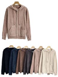 24 Pieces of Longsleeve Zipfront Hoodie Sweater With Front Pockets