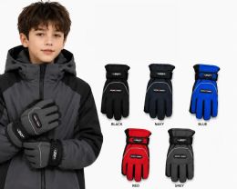 144 Pieces of Boy's Windproof Ski Gloves