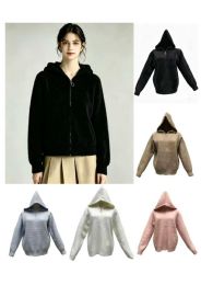 24 Pieces Women's Zippered Hoodie - Women's Hoodies And Sweatshirts