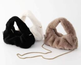 24 Pieces Faux Fur Shoulder Bag with Chain - Shoulder Bags & Messenger Bags