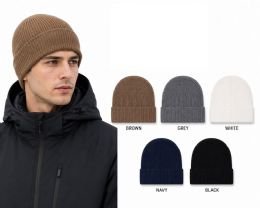 120 Pieces Men's Knit Beanie One Size - Winter Beanie Hats