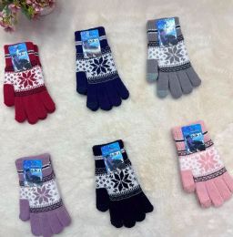 36 Pairs Touchscreen Snowflake Gloves Adult Size - Winter Sets Scarves , Hats & Gloves