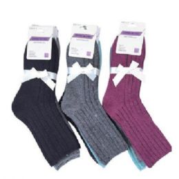 60 Pieces Women's vertical-striped short socks - Womens Crew Sock