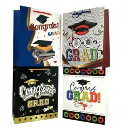 12 Pieces Graduation Gift Bags 12" x 10" x 5" - Graduation