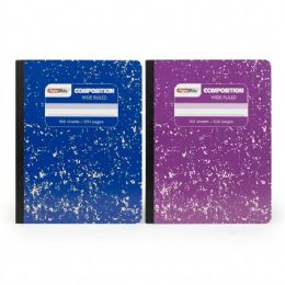 24 Pieces Marble Composition Books Wide Ruled - School and Office Supply Gear