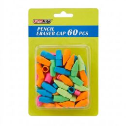12 Pieces Pencil Eraser Caps 60 Count - School and Office Supply Gear