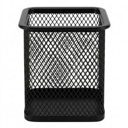 12 Pieces Square Metal Mesh Pen Holder - School and Office Supply Gear
