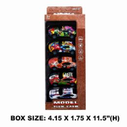 24 pieces 5 Piece Pull Back Sports Car Toy Set In Assorted Designs - Car, Planes, Trains & Bikes