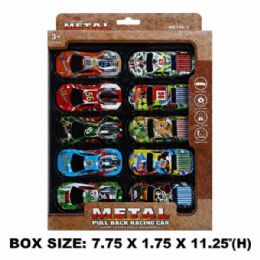 24 pieces 10 Piece Mini Pull Back Sports Car Collection - Car, Planes, Trains & Bikes
