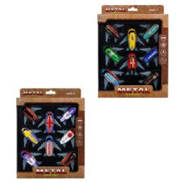 24 pieces 8 Piece 3 Inch Pull Back Fighter Jet Airplane Toy Set In Assorted - Car, Planes, Trains & Bikes