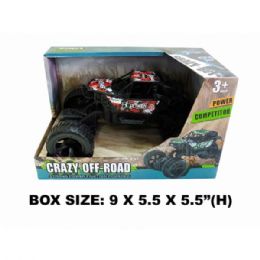 6 pieces Friction Powered Big Wheel Off Road Climbing Toy Truck - Car, Planes, Trains & Bikes