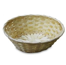 48 Pieces 9" x 7" Oval Bamboo Baskets 3.5" Deep - Serving Trays