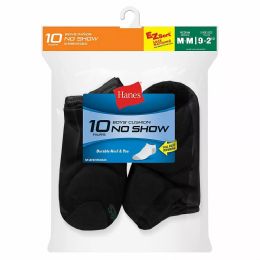 Hanes Boys Black Low Cut Ankle Socks Size 7-8.5