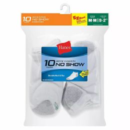 Hanes Boys White Low Cut Ankle Socks Size 9-11