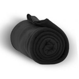 24 Pieces Fleece Blankets/throw -Black - Fleece & Sherpa Blankets