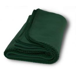 30 Wholesale Promo Fleece Blanket / Throws - Forest Green