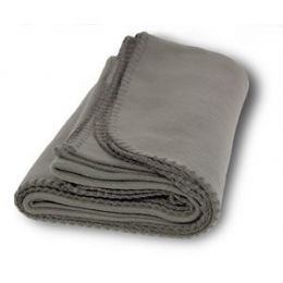 30 Wholesale Promo Fleece Blanket / Throws - Gray