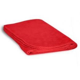 48 Wholesale Fleece Baby/lap Blanket - Red