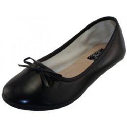 18 Wholesale Women's Ballet Flats ( Black Color Only)