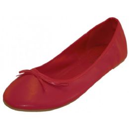 18 Wholesale Wholesale Women's Ballet Flats Red Color Only