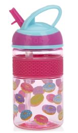 12 pieces Nuby FliP-It Freestyle Hard Straw Cup - Pink Donuts - Baby Accessories