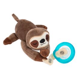 12 pieces Nuby Snuggleez PlusH-Sloth Pacifier 0-6 Mos. In Sealed Polybag - Baby Accessories