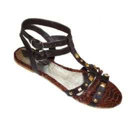 18 Pairs Ladies' Studded Gladiator Size: 6-11 - Women's Sandals