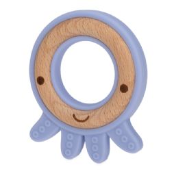 36 pieces Nuby Wood+ Silicone Animal Natural Teether/octopus - Baby Accessories