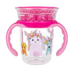 48 pieces Nuby NO-Spill Edge 360 Printed Cup  With Removable Handle/ Llamas/ - Baby Accessories