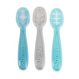 24 Wholesale Nuby 3-Stage Silicone Baby's First Spoons