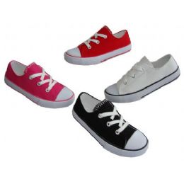 36 Wholesale Youth LoW-Top Lace Up Canvas