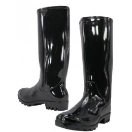 12 Units of Women's 13.5 Inches Water Proof Rubber Rain Boots - Women's Boots