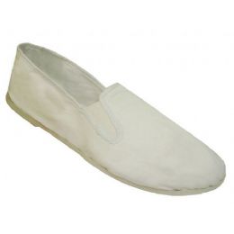 72 Units of Men Kungfu Shoe White - Men's Slippers