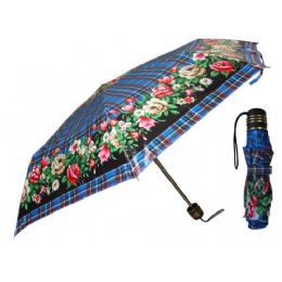 60 Units of 37 Inches Super Mini TrI-Fold Flower Print Umbrella - Umbrellas & Rain Gear