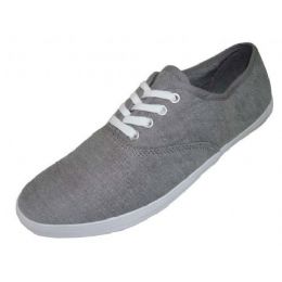 24 Wholesale Ladies' Chambray Lace Up 6-10