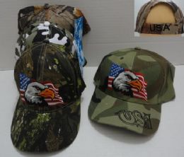 36 Pieces Camo Eagle Hat - Hunting Caps